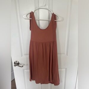 Rust Sleeveless Dress